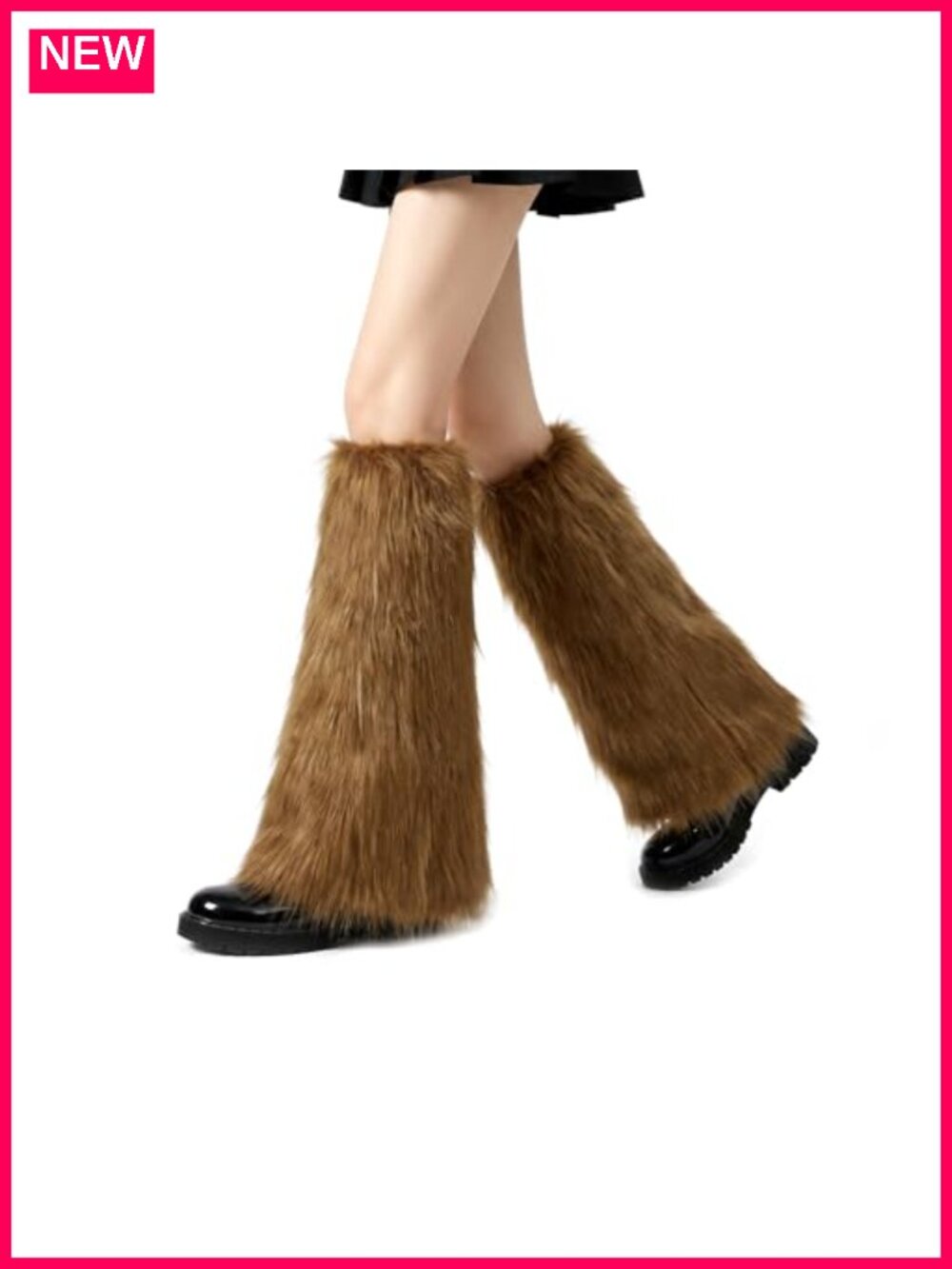 Faux Fur Leg Warmers Boot Covers Fluffy Cuff Women Costume Accessories
